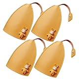 Cabilock 4 Stück Schlüsselbox Schlüsseltasche Tastenabdeckungen Autoschlüsseletui Schlüsselanhänger kreativer Pull - -Schlüsselabdeckung Schlüsseletui herausziehen Metall Gelb