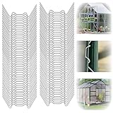 100 Stück W-Klemmer - Sturmfeste Klammern für Hohlkammerplatten und Scheiben