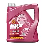 MANNOL Energy Ultra JP 5W-20 API SN Motorenöl, 4 Liter