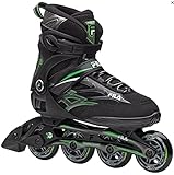 Fila Herren Wave 84 Inline Skate, Schwarz-Grün, 41 EU