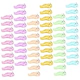 Artibetter 60 Stück Teiliges Leuchtende aus Resin Bunte Mikrolandschaft Dekoration für Garten Schreibtisch Puppenhaus Vielseitige DIY Figur Farbenfrohe Gestaltung in Blau Grün Lila Rosa