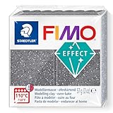 STAEDTLER 8010-803 FIMO Effect ofenhärtende Polymer Modelliermasse - Stein Granit (1 x 57g Block)