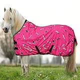 York Ponydecke Regendecke für Pony Horsi pink Koppeldecke Weidedecke Winterdecke (115 cm)