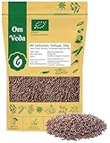 Senfkörner BIO braun ganz 200g | Senfsamen Senfsaat Premium Qualität Curry Pickles Chutneys Marinaden | Indische Küche | naturrein vegan glutenfrei Mustard Seeds | OmVeda