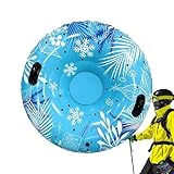 lyanny Schneeröhren Schlitten | 102 cm Mit 2 Griffen - Aufblasbare Schneerutschbahn - Park Garten Spielplatz Schlittschuhlaufen Skifahren Mädchen Teenager Erwachsene Familie