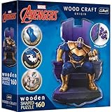 Trefl 20184 Woodcraft Marvel Avengers Konturenpuzzle aus Holz, Mehrfarbig