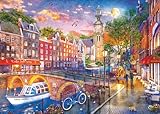 Ravensburger Puzzle 12000884 - Sonnenuntergang Amsterdam - 1000 Teile Puzzle für Erwachsene und Kinder ab 14 Jahren, Stadt-Puzzle Amsterdam