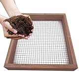 Bodensieb – Gartensieb aus Holz | Bodensieb | Garten manuell multifunktional | Dirt Sifter | Felsboden aus Holz | Gartensieb | Gartenzubehör | Großes Werkzeug