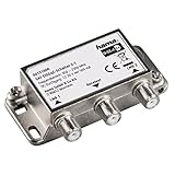 Hama SAT-DiSEqC-Schalter 2-1 (zum Anschluss von 2 Single LNBs an einen Receiver, um 2 Satellitenpositionen zu nutzen, wetterfest, Vollmetallgehäuse, 22 kHz Durchgang für Außen)