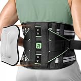 Rakiie Rückenstützgürtel für Herren und Damen, 8-fache Lendenwirbelstütze mit 3D-Pad, Atmungsaktive Rückenbandage zur Linderung von Rückenschmerzen (XL)