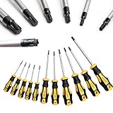 CCLIFE Torx Schraubendreher Set TX magnetisch T6-T40, 11 Stück Ohne Bohrung