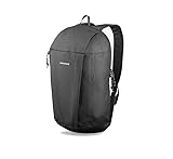 Quechua NH100 Wanderrucksack, 10 Liter, Schwarz (Schwarz), Schwarz