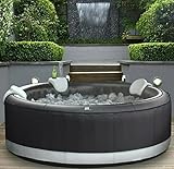 Luxus Premium SPA aufblasbarer Whirlpool aufblasbar + LCD Fernbedienung Modell 2024 Ø204cm Outdoor+Indoor Pool Heizung für 6 Personen MSPA Mallorca Feeling Camaro