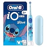 Oral-B iO Kids 6+ Disney Stitch Elektrische Zahnbürste Kinder — Electric Toothbrush für Kinder ab 6 Jahren inkl. 1 Aufsteckbürste, Reise-Etui, Musik-Timer und 3 Putzmodi für Zahnpflege — Blau