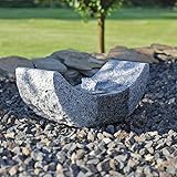 CLGarden Granit Springbrunnen SB15-2 Gartenbrunnen mit LED Beleuchtung Garten Wasserspiel Stein Brunnen
