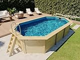 Karibu Holzpool Modell X4 Pool aus Holz, Natur