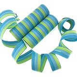 Neu 2019: 36 Luftschlangen * BLAU - HELLBLAU - GRÜN * als Deko für It's-a-Boy-Party und den Jungen Kindergeburtstag | 2 Rollen mit je 18 Schlangen in 3 Blautönen | Tischdeko 1. Baby