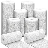 Kigniote Gipsbinden Set 6 Rollen Gipsbinden zum Basteln 5cm/10cm/15cm x 270cm Gipsverband Babybauch Gipsbinden Gipstuch für Gipsabdruck Gips Bauch Verband Gipsbinden zum Basteln Kinder-Weiß