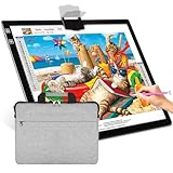 YINGWOND Leuchttisch A3 Wiederaufladbar mit Tasche für Diamantmalerei, Licht Pad mit Ständer diamond painting Kinder/Erwachsene Lichtpad für Diamond Painting/Zeichnung/Röntgenbetrachtung/Skizzieren