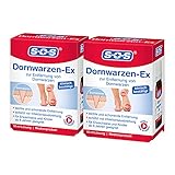 SOS Dornwarzen-Ex Entfernung von Dornwarzen am Fuß - Warzenmittel mit Salicylsäure & Milch Säure für Kinder ab 6 J. - Medizinprodukt 2×10ml