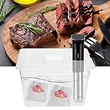 Aumotop Behälter Zum Vakuumgaren, 11,71 L – Robustes PC-Material in Lebensmittelqualität, Verschleißfest, Lange Lebensdauer – Ideal für Köstliche Vakuumgerichte