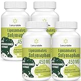 Liposomales Sulforaphan 450mg, Brokkoli Weichkapseln aus Brokkolisamen-Extrakt, Maximale Absorption, Starkes Antioxidans (240 Stück (4er Pack))