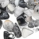 LSYHHXC Flusskiesel 100g Naturstein Stein Kies Kristall Trommelstein Deko Kieselstein Aquarium Garten Fisch Tank Dekoration(13)