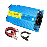 Reiner Sinus Wechselrichter 12V 230V 500W /1000W Spannungswandler Inverter 12V 220V | stromumwandler mit 2 Steckdose USB