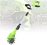 Rotavator Akku-Rotavator20V Leichter handgeführter Gartenfräsen-Rotavator mit 4000-mAh-Akku und Ladegerät für Gartengemüsebeete.