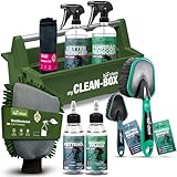 bio-chem Premium Fahrrad Reinigungsset 9-teilig für alle Fahrräder & E-Bikes | Effektive und schonende Pflegemittel: Fahrradreiniger, Kettenreiniger, Kettenöl, Rahmenpflege + hochwertiges Zubehör