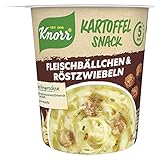 Knorr Kartoffel Snack mit Fleischbällchen & Röstzwiebeln, 53 g (Die Verpackung kann variieren)