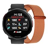 Polar Vantage V3 mit zusätzlichem Nylon-Armband mit Klettverschluss, Sportuhr mit GPS, fortschrittlichem Herzfrequenz-Messgerät, längerer Akkulaufzeit, Smartwatch-Funktionen, Offline-Karten, Laufuhr.