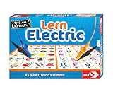 Noris Lern-Electric Lernspiel ab 6 Jahren – klassisches Zuordnungsspiel mit Lichtsignal – blinkt bei richtiger Antwort – Wissensspiel für Kinder – pädagogisches Lernspiel Jungen Mädchen Schule