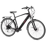 TRETWERK 28 Zoll E-Bike Herren Pedelec - Bronx 5.0 schwarz - Trekkingbike Herrenfahrrad 24 Gang Kettenschaltung - Elektrofahrrad