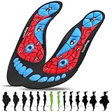 Wagxoey Magnetische Einlegesohlen, Magnetische Einlegesohlen Damen Herren Fußgewölbestütze Akupressur Einlegesohlen, Einlagen Plattfuß und Verteilt Fußdruck Schwarz EU35-39