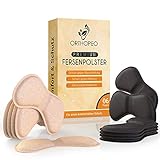 ORTHOPEO Fersenpolster Schuheinlagen gegen Blasen & Reibung Silikon Gel 6 Paare Fersenschoner Fersenkissen Herren & Damen Antirutsch bei großen Schuhen & High Heels Schuhpolster