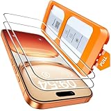 TOCOL für iPhone 17 Pro/iPhone 16 Pro für Panzerglas 6,3 Zoll, Full Screen Schutzfolie Auto-Installation 9H Folie Stoßfest Kratzfest Anti-Fingerabdruck Anti-Bläschen, Kompatibel mit Hülle, 2 Stück