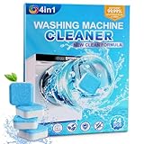 24 Stück Waschmaschinenreiniger Tabs,Waschmaschinen Reiniger,für Waschmaschine Hygiene Reinigung