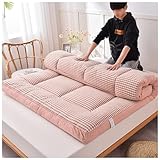 PVYGDXYI Bodenmatratze, Japanisches Roll-Up-Futon, weich, faltbar, Dicke Tatami-Matte, Isomatte, Thai-Massagebett, Matratzen, leicht zu verstauen, atmungsaktiv für Couch (Farbe: B, Größe