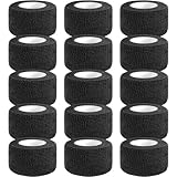 Selbstklebender Verband, 15 Rollen x 2,5cm x 4,5m Pflaster Rolle Verbandsmaterial, Elastische Binde Bandage Fixierbinde Haftbandage Selbstklebend