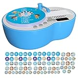Kinder Plattenspieler,Musikspielzeug Für Kleinkinder Mit 84 Karten | Pädagogisches Vorschul Musikspielzeug Für Und Mädchen 3-6 Jahre,Zuhause Reisen Gute Nacht