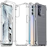 Ferilinso Handyhülle für Realme GT Master Edition 5G Hülle, mit 2 Stück 9H Härte Schutzfolie, Ultradünn Transparent Silikon Case, 10X Anti-Vergilbung, Unverwüstliche Fallfestigkeit