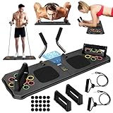 Liegestütze Brett 24 in 1 Push Up Board, Faltbares Multifunktions Liegestütz Liegestützbrett Bar Home Gym Calisthenics Equipment Fitnessgeräte für Zuhause Brusttrainer