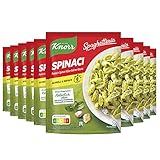 Knorr Spaghetteria Nudel-Fertiggericht Spinaci leckeres Nudelgericht fertig in 6 Minuten, 10 x 160g