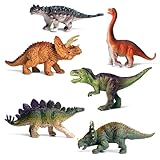 Dinosaurier Figuren Spielzeug, Dinosaurier Spielzeug Set, 6 Stück Realistisches Figuren Spielset, Dinosaurier Starterset, Mini Dinosaurier Pädagogisches Spielzeug, Dinosaurierspielzeug ab 3 Jahren