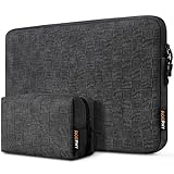 ROEPHY wasserdichte 13 Zoll Laptophülle Schutz Tasche Sleeve für 13-Zoll MacBook Air M4/M3/M2/M1 (2025-2020), 13-Zoll MacBook Pro M2/M1 - Schwarz Grau