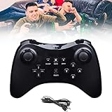 Kompatibel für wii u pro controller, Wireless Classic Wireless Game Controller Joypad Fernbedienung für Wii U Pro Erweiterung Wireless Pro Controller kompatibel für Wii U Gamepad Konsole Schwarz