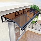 Vorzelt aus Aluminiumlegierung für Türen, UV-, regen- und schneebeständiges Vordach, einfache Installation, Outdoor-Unterstand für Veranda, Terrasse und Deck, wetterfester Schutz