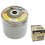 Trade Shop Lamellenschleifscheiben, 115 x 22,23 mm, Körnung 40, 10 Stück