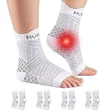 HUEGLO 4Paar Sprunggelenkbandage Orthopädische Kompressionssocken Neuropathie Knöchelbandage Arthritis Achillessehne Bandage Plantarfasziitis Fussbandagen Sprunggelenk Sport,Plantar Fasciitis Socks